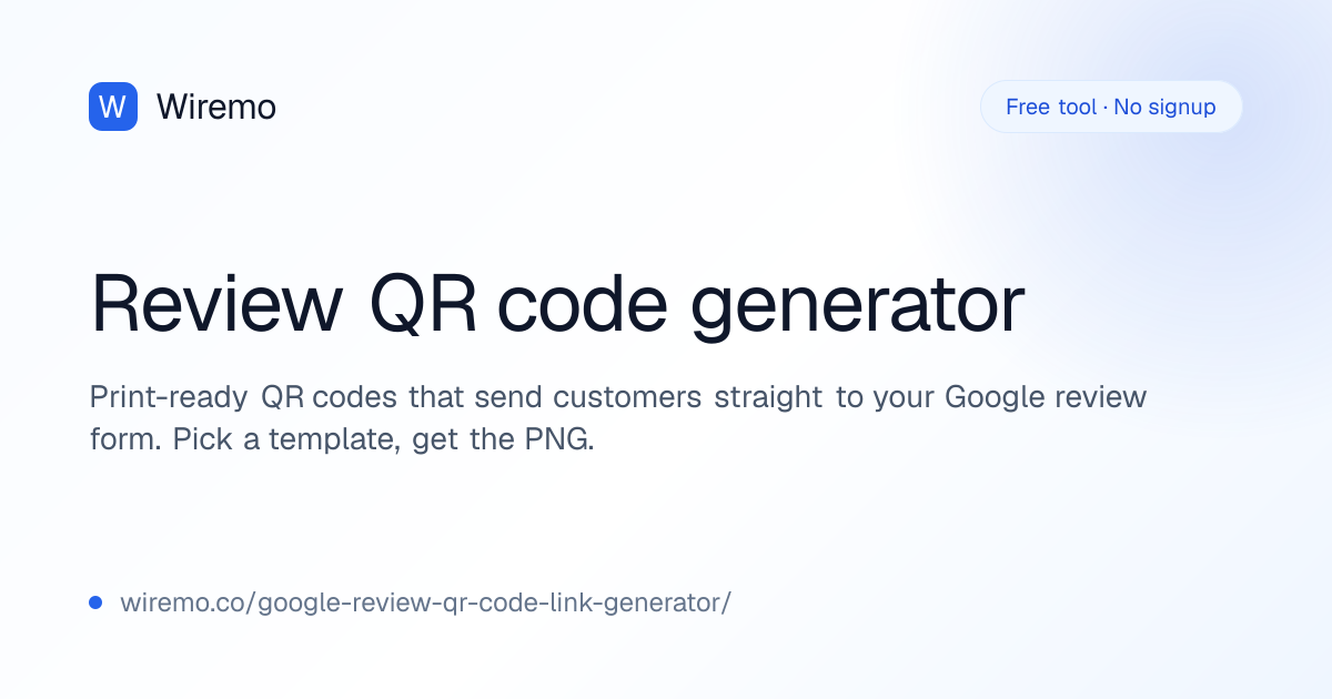 Free Google Reviews QR Code for Business + Print Templates