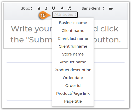 How to create an email template for automated review request