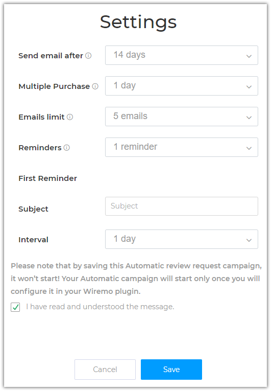 How to create an email template for automated review request