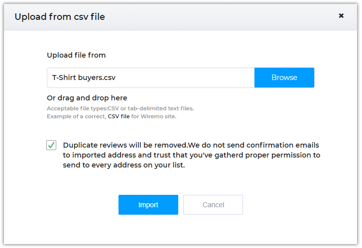 How to Import Reviews From CSV or Manually