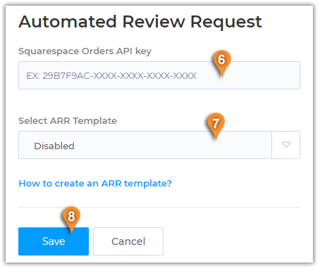 How to setup Automated Review Request in Squarespace plugin