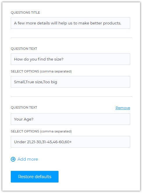 How to Setup And Use Additional Questions in Wiremo Widget