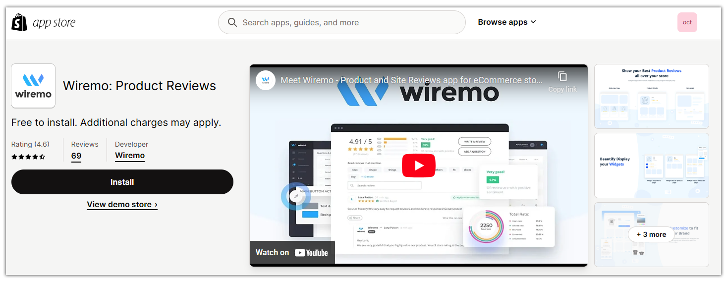 Add Wiremo app Shopify