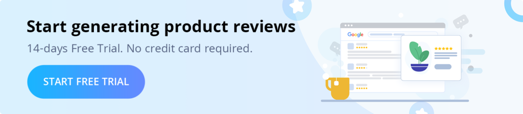 Start getting product reviews now