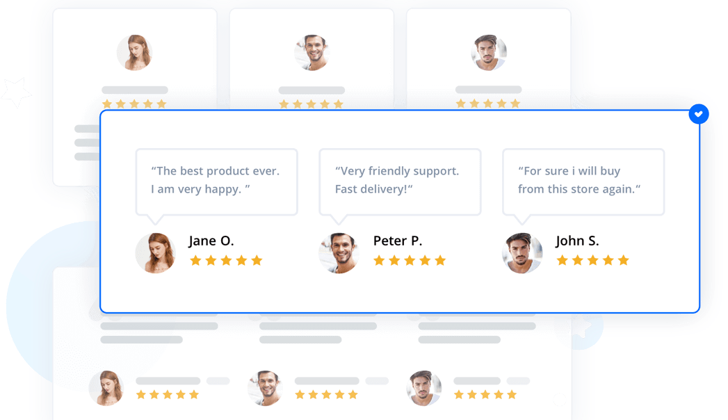 Shopify review carousel