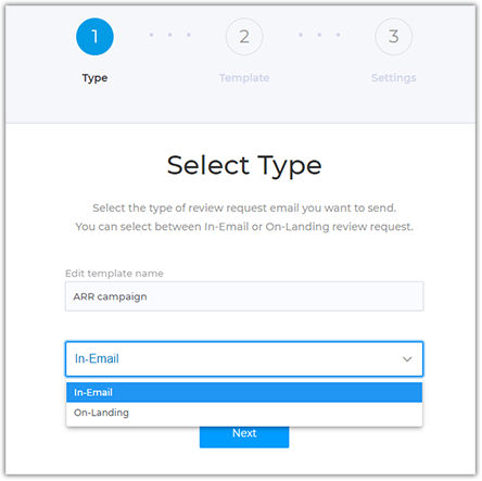 Learn the types of Review Request email for your campaign
