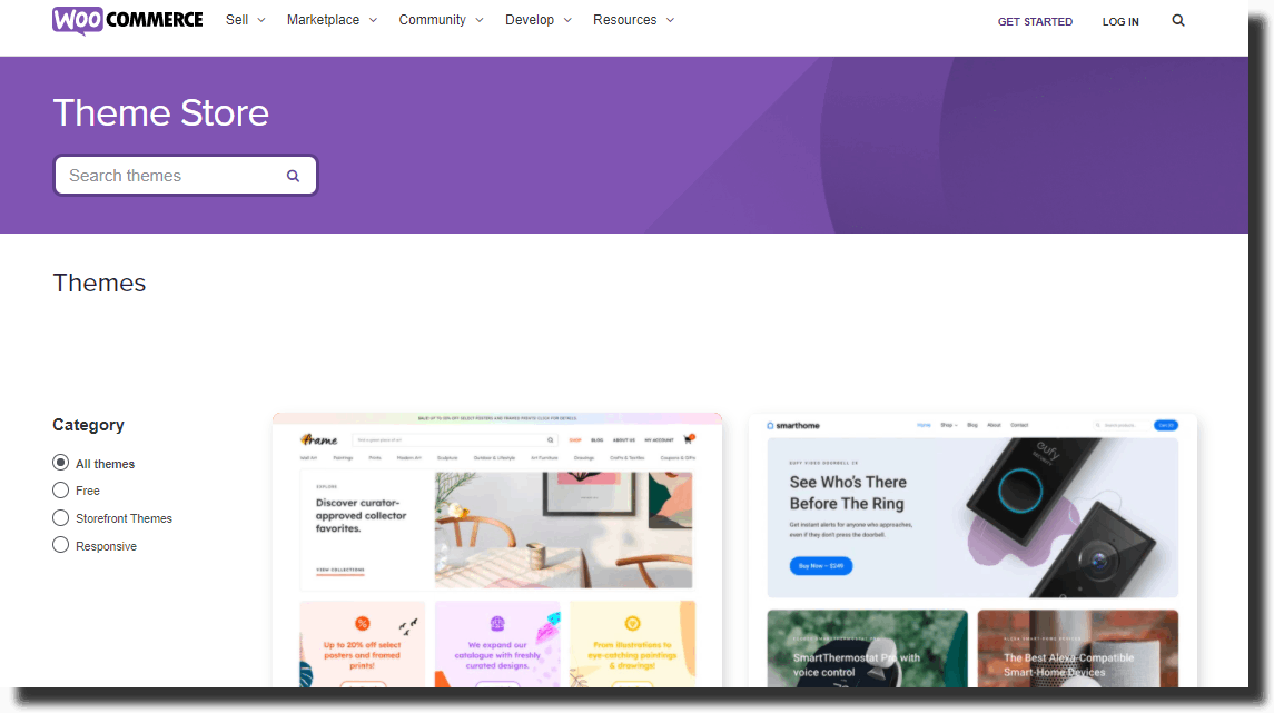 woocommerce theme store