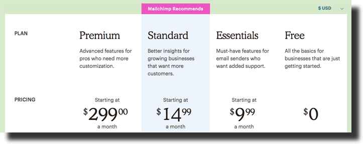 mailchimp plan