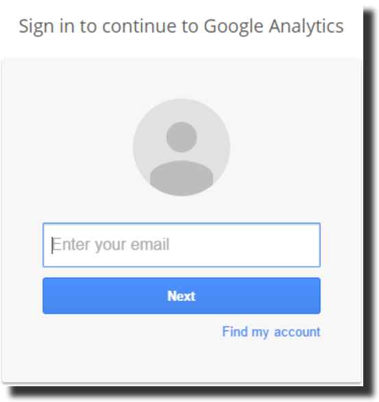 sign in google analytics