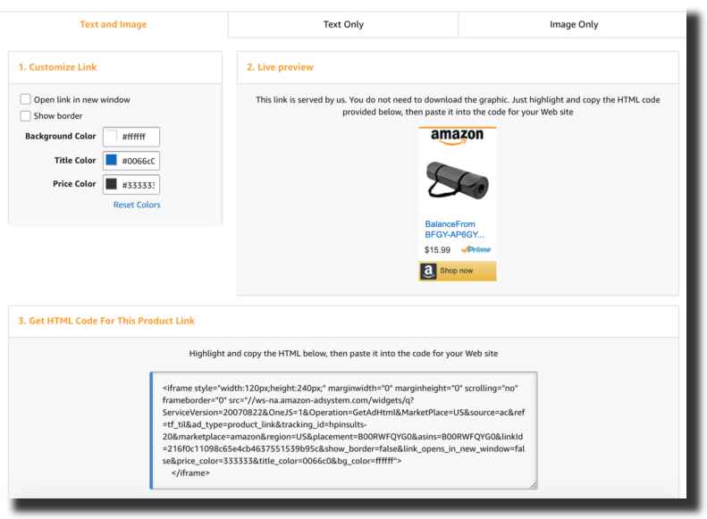 amazon product