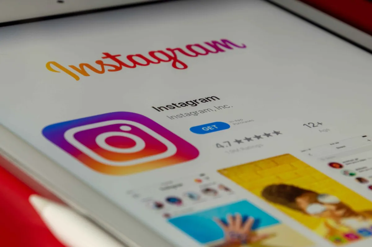 Delete Instagram account screen showing the Instagram app logo and interface