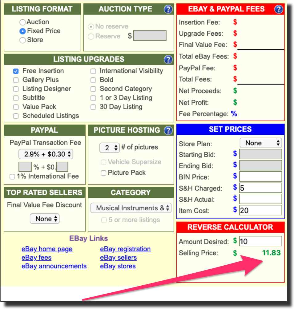 reverse calculator