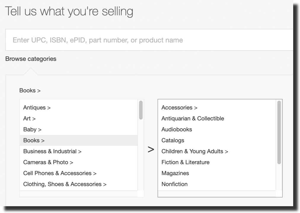 browse categories