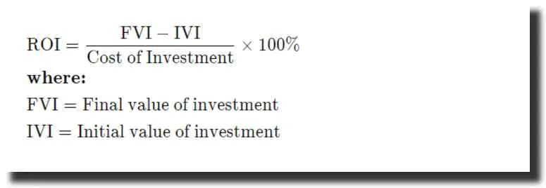 ROI Formula Explained, Final vs Initial Investment