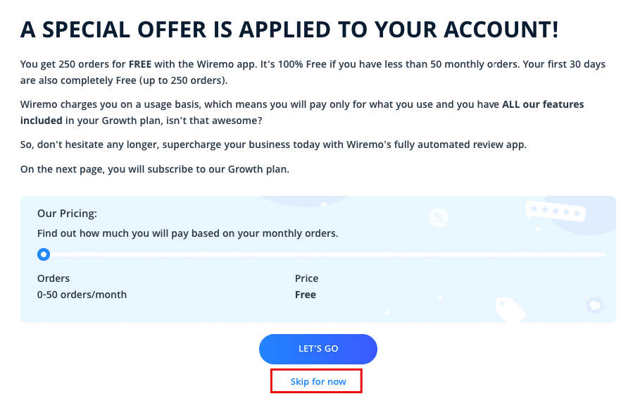 Shopify Growth Plan for Wiremo
