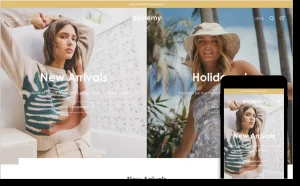 Alchemy theme homepage showcasing a modern fashion store design optimized for mobile and conversions