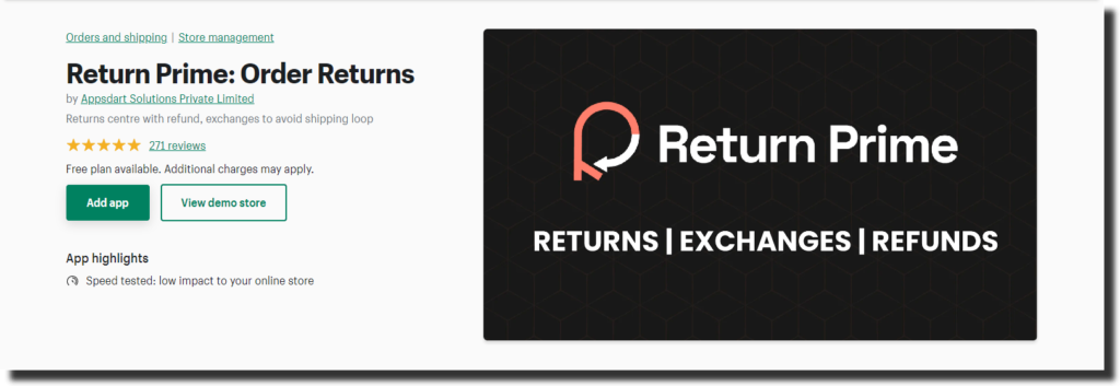 Returns apps