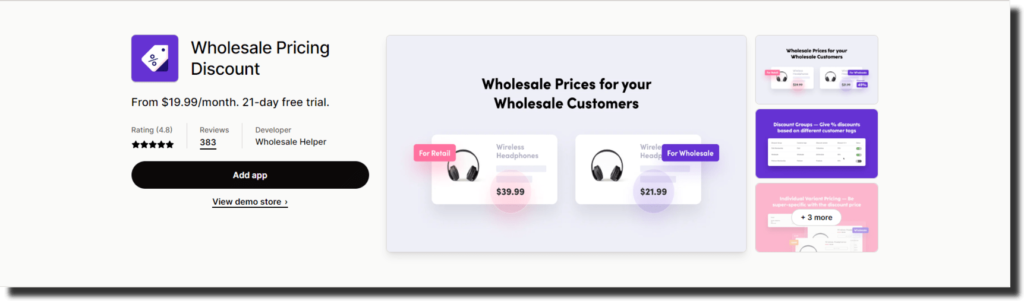 B2B:Wholesale - Shopify Wholesale app