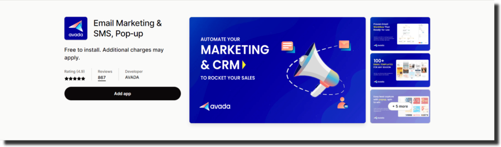 Avada Email Marketing, Automation, SMS, Pop-up