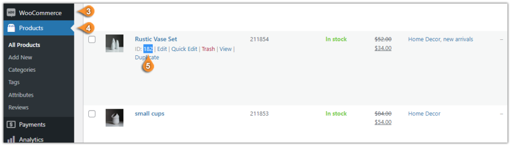 WooCommerce Product ID