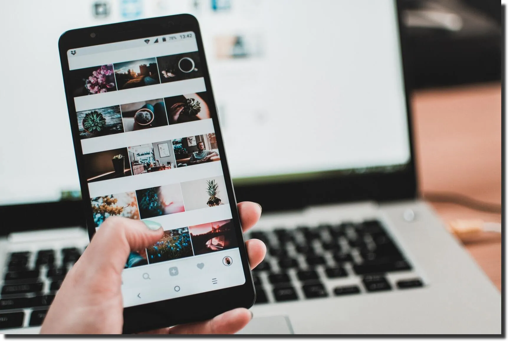 Visual representation of a Shopify gallery app in use