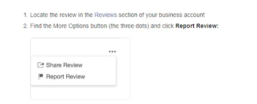 Flag and Report Reviews on Yelp