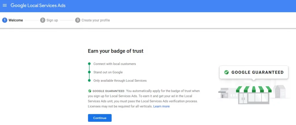 Google Guaranteed badge