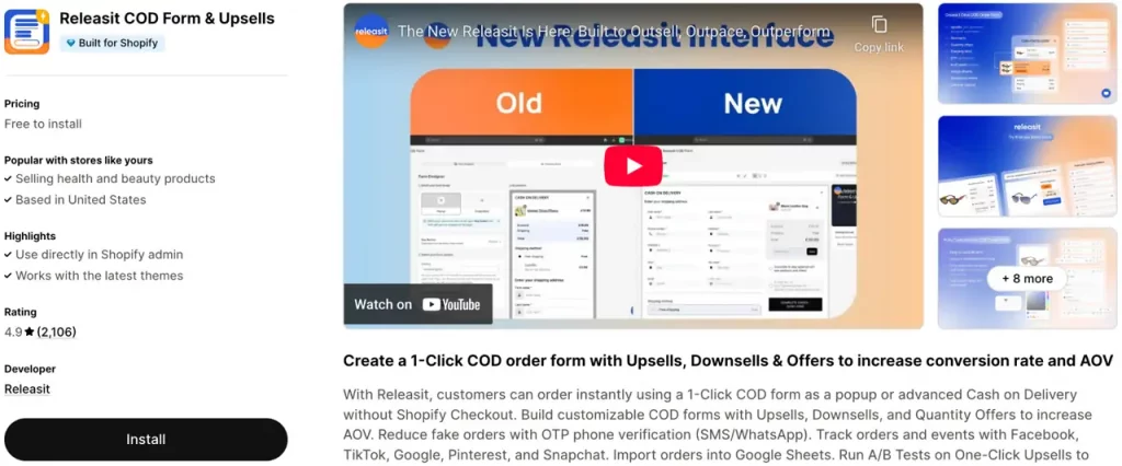 15 Best Free Upsell app Shopify 11 Releasit