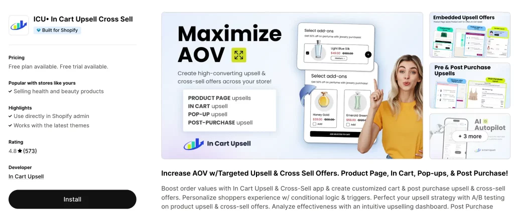 15 Best Free Upsell app Shopify 5 icu upsell app