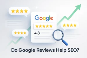 Google review ratings boosting SEO ranking