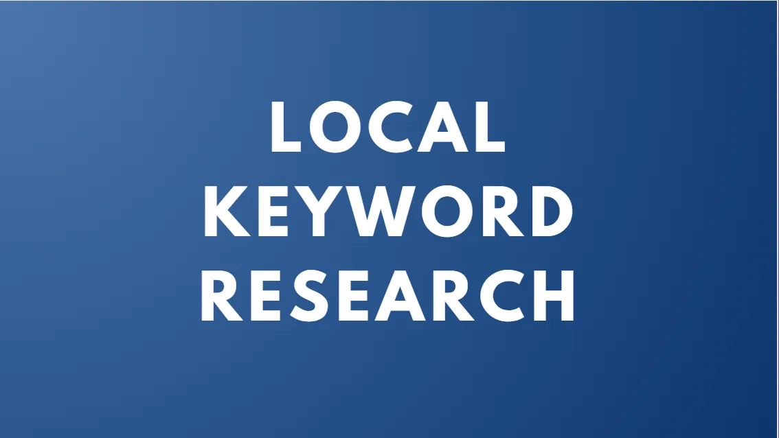 local keyword research