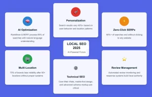 Visual summary of the AI-powered future of local SEO trends for 2025